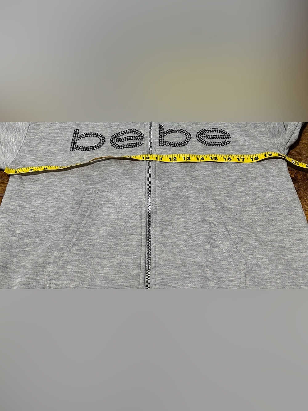 BEBE Sport Rhinestone Zip-Up Hoodie - Picture 5 of 6